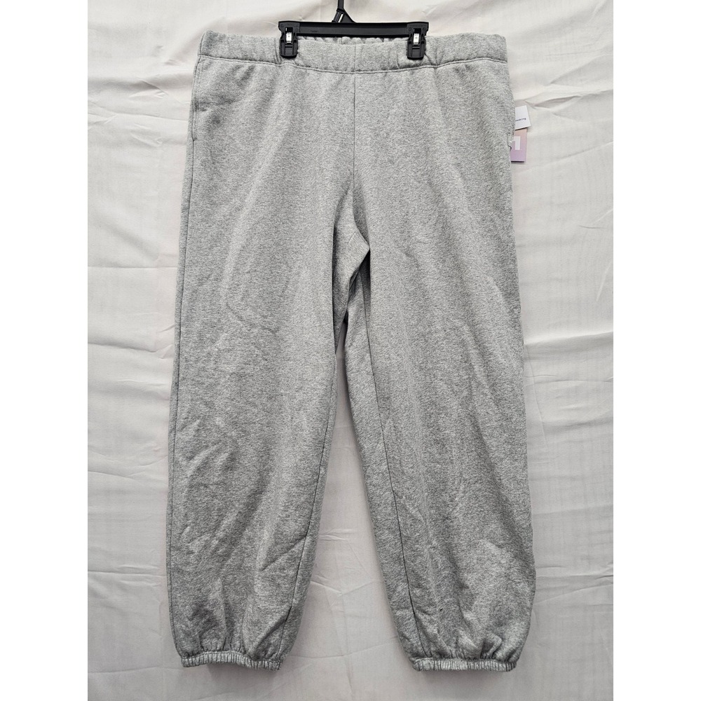 JoyLab XXL Heather‎ Gray Fleece Jogger Sweatpants High-Rise MR8101 NWT